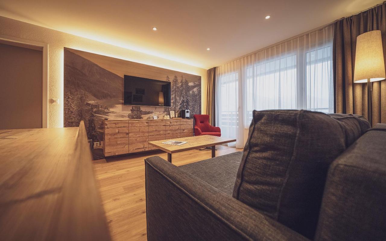 Mountain Plaza Hotel Davos Bagian luar foto