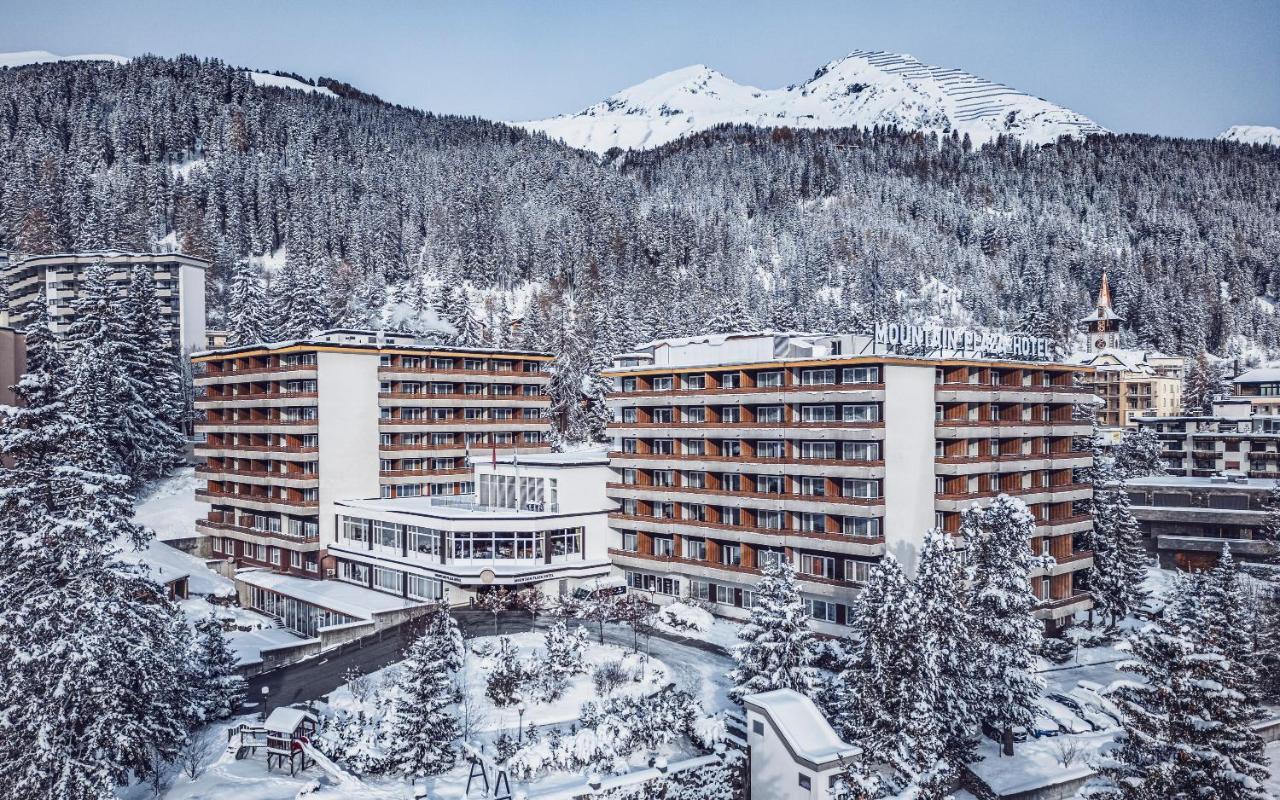 Mountain Plaza Hotel Davos Bagian luar foto